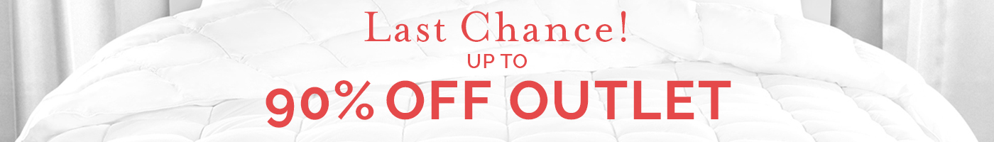 Outlet Sale - Up to 90% Off Select Bedding