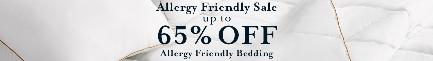 Up to 65% Off Allergy Friendly Bedding