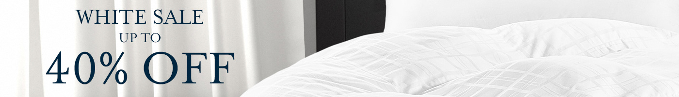 White Sale - Up To 40% Off Select Bedding